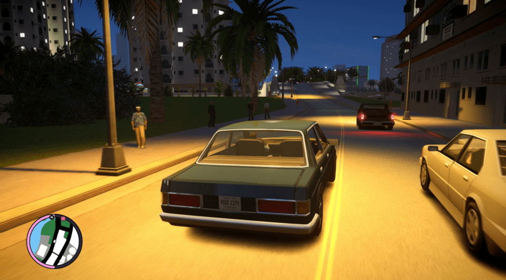 GTA Vice City Night City Streets