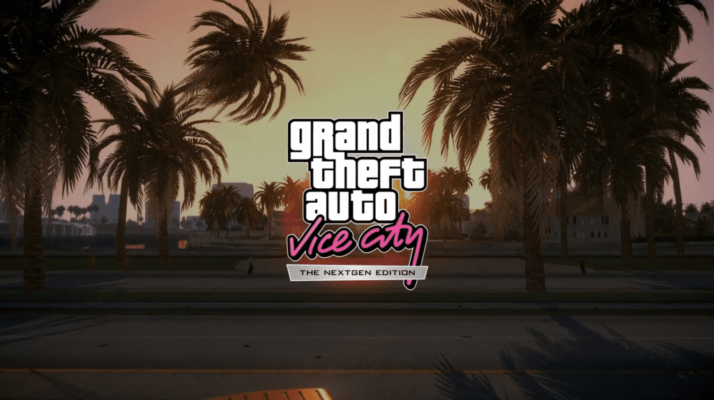 GTA Vice City Next-Gen Edition Sunset Palm Trees